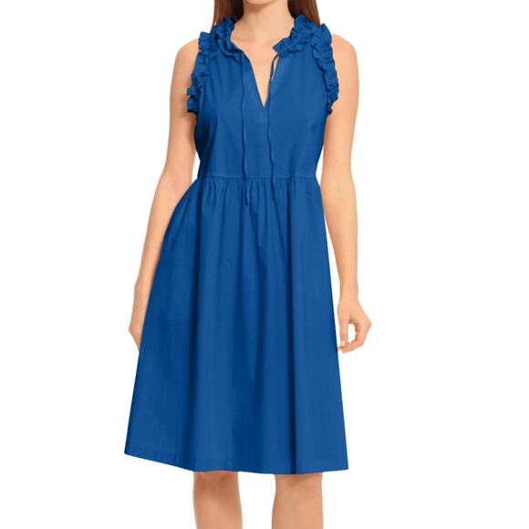 Maggy London Dresses & Skirts - Maggy London Royal Blue Ruffle Midi Dress